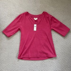 Maeve Split Neck Top